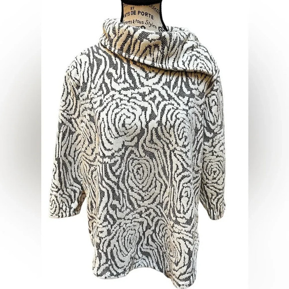 Womens Ruby Rd. Mint Condition Floral Side Button Cowl Neck Tunic - Picture 1 of 3